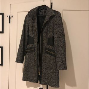 Tweed Via Spiga Mid Length Lined Coat